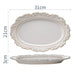 Elegant Baroque Ceramic Dining Plate Collection - Luxurious Tableware Upgrade