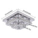 Contemporary K9 Crystal Chandelier Set with 3 Rings & 30W LED Light - Stylish Home Lighting Solution