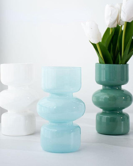 Nordic Chic: Classic Glass Vase for Elegant Home Accents