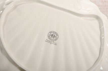 Sophisticated European Shell Ceramic Seasoning Platter for Exquisite Dining Experiences