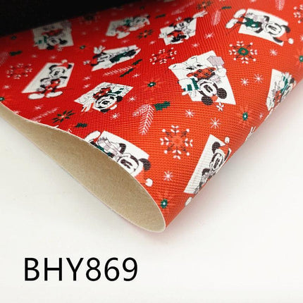 Vibrant Cartoon-Themed Vinyl Fabric for A4 Crafting Projects