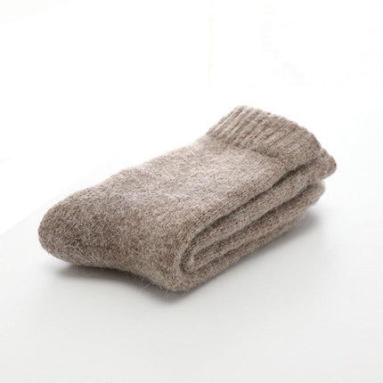 Elegant Men's Winter Wool-Rabbit Socks - Cozy Warmth and Style