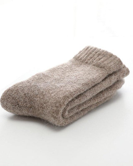 Elegant Men's Winter Wool-Rabbit Socks - Cozy Warmth and Style