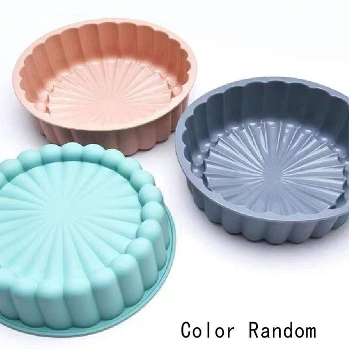 8 Inch Novelty Strawberry Shortcake Silicone Pans For Baking Nonstick Bunte Cake Mold Deep Dish Fluted Baking Cakes Pan-0-Très Elite-Très Elite