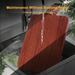 Elegant Ebony Wood Cutting Board Set with Chic Gold Handle - Essential Kitchen Accessory