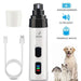 Electric Dog Nail Trimmer: Rechargeable Clipper Set for Quiet and Precise Grooming