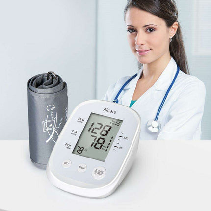 Smart Digital Blood Pressure Monitor with Multilingual Support and Memory Function