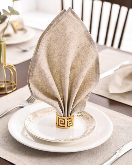 Elegant Botanica Premium Linen Napkin Set - Elevate Your Dining Experience