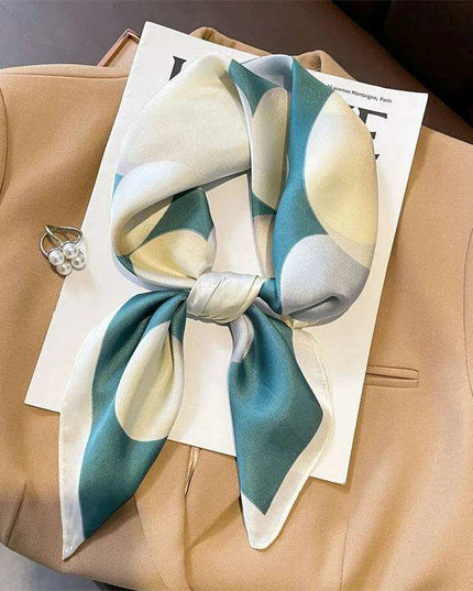 Exquisite Silk Square Scarf - A Touch of Timeless Sophistication for Women