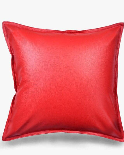 Stylish Faux Leather Cushion Cover - Elegant Accent for Modern Interiors