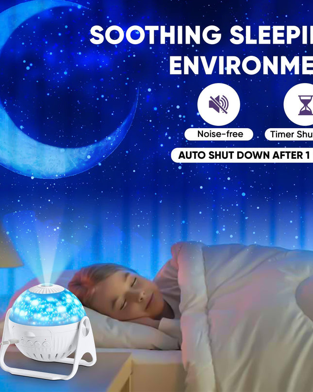 Celestial Dreamscape LED Star Projector - Illuminate Your World with Cosmic Light