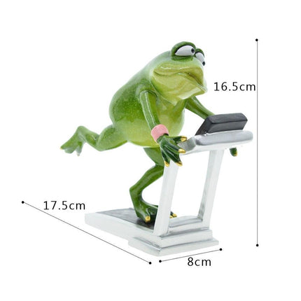 Charming Whimsical Frog Resin Figurines - Fun Decor for a Stylish Home Ambiance