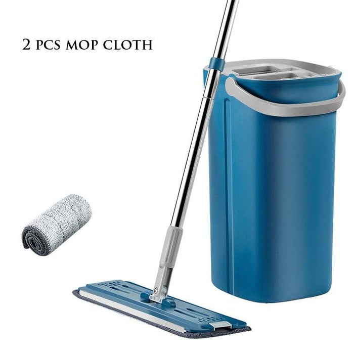 Self-Squeezer Microfiber Mop with Drain and Bucket - Perfect for Window Washing and Household Cleaning