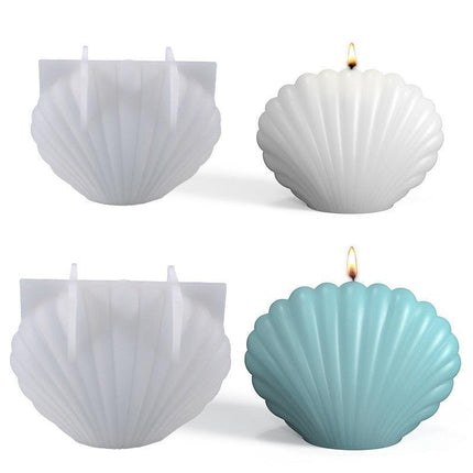 Marine Shell Silicone Mold Kit - Creative DIY Set for Candles, Soaps, and Home Decor