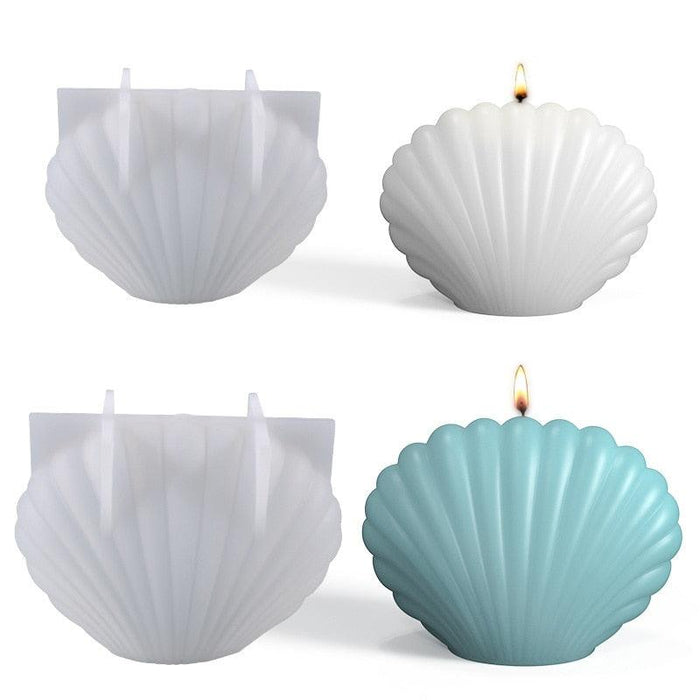 Marine Shell Craft Kit - Silicone Mold for Homemade Candles and Soaps