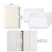 Deluxe A6 Budget Planner Notebook with Interchangeable Sheets and Stylish Zip Pockets