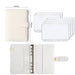 Elegant A6 Budget Planner Organizer with Customizable Loose-Leaf Pages and Secure Zippered Pockets - Stylish Financial Management Tool for Effortless Budgeting