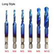 6Pcs Blue Long