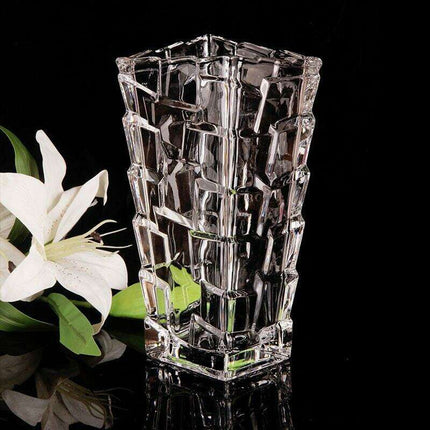 Modern Glass Vase for Lucky Bamboo and Floral Displays