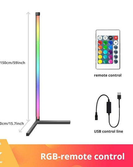Interactive Sound-Responsive LED Floor Lamp with Full Spectrum Color Control