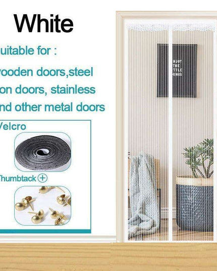 Reinforced Magnetic Bug Screen Door with Auto-Close for Extra-Wide Openings