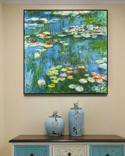 Tranquil Water Lilies Custom Canvas Art - Multiple Size Options Available
