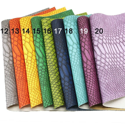 Elegant Gator Textured Matte Faux Leather Crafting Roll - Premium Quality for Creative Projects