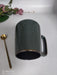 European Retro Ceramic Mug Set with Spoon - 700ml Capacity for Hot Drinks