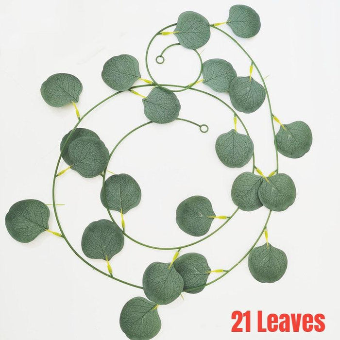 Elegant Silver Dollar Eucalyptus Green Swag - Chic Home Decor Accent