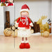 Enchanting Handcrafted Christmas Dolls Trio: Santa Claus, Snowman, and Elk Figurines for Festive Home Decor