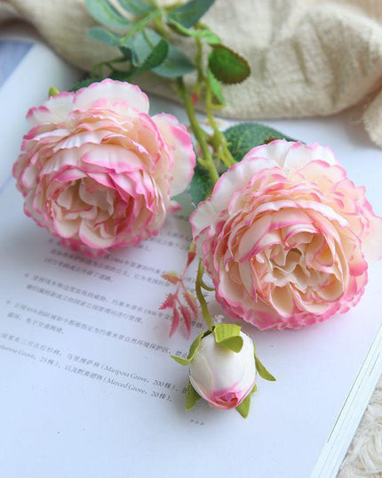 Chic 61CM Faux Peony Stem - Effortless and Timeless Floral Accent for Any Space