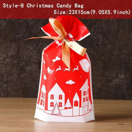 Santa's Festive Treats Gift Bag Set - 5-Piece Collection