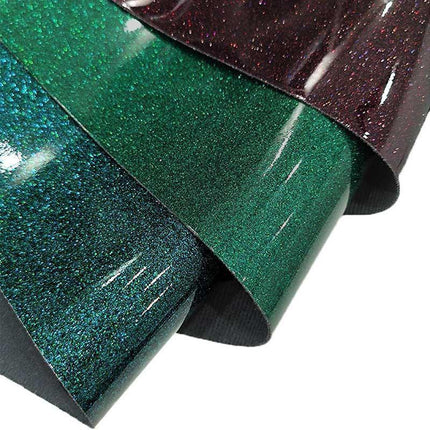 Glamorous Sparkle PU Faux Leather Craft Sheet with Mirror Finish