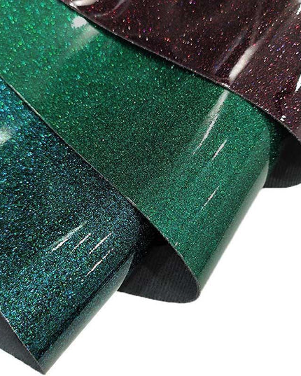 Glamorous Sparkle PU Faux Leather Craft Sheet with Mirror Finish