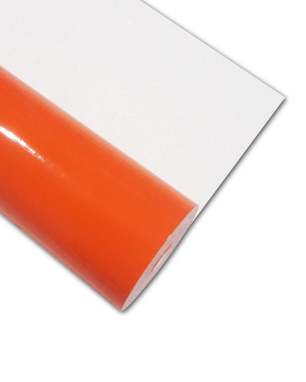 Glittering Orange Faux Leather Roll - Perfect Material for Chic DIY Creations