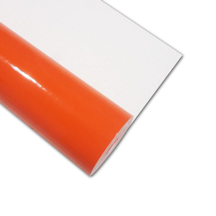Glittering Orange Faux Leather Roll - Perfect Material for Chic DIY Creations