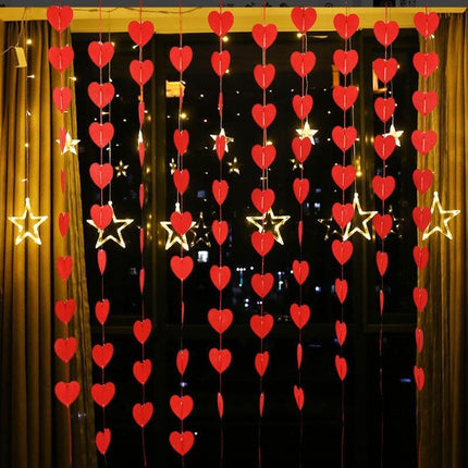 Enchanting Heart-Shaped Garland Collection - 400 Premium Quality Pieces