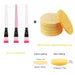 50-Piece Natural Wood Pulp Face Cleansing Sponges Kit
