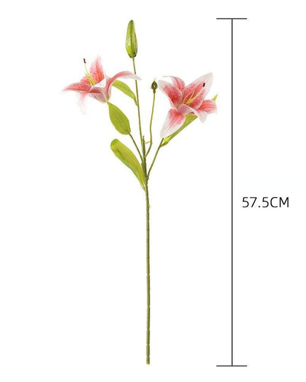 Opulent Double Lily Silk Floral Display