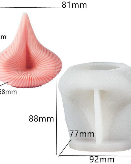 Creative Spiral Pillar Silicone Mold for Unique Candle and Soap Crafting!