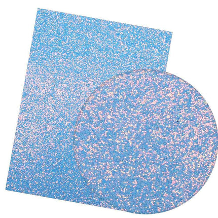 Iridescent Rainbow Glitter Vinyl Crafting Roll - Creative Shimmer Kit