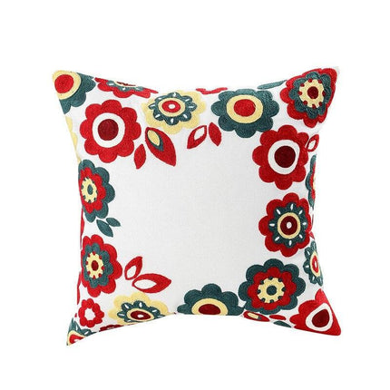 Boho Chic Floral Lumbar Pillow Cover - Stylish Home Decor Accent