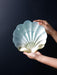 Elegant Seashell Glass Plate Collection - Transform Your Dining Setting with European and Western Elegance