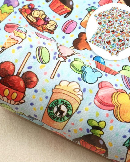 Mickey Mouse Faux Leather Craft Sheets Set - Effortlessly Create Jewelry & Accessories