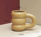 Whimsical Tire Design Ceramic Coffee Mug with Girl Motif