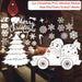 Festive Holiday Celebration Sticker Set: Christmas & New Year Wall and Window Decor