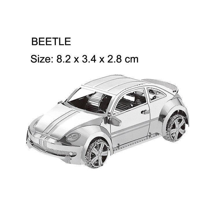 3D Metal Racing Vehicle Model Kit for Creative Teens and Adults