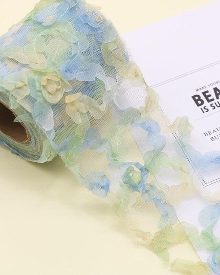 Vibrant Rainbow Mesh Ribbon Set: Essential Crafting Supplies for DIY Projects and Events