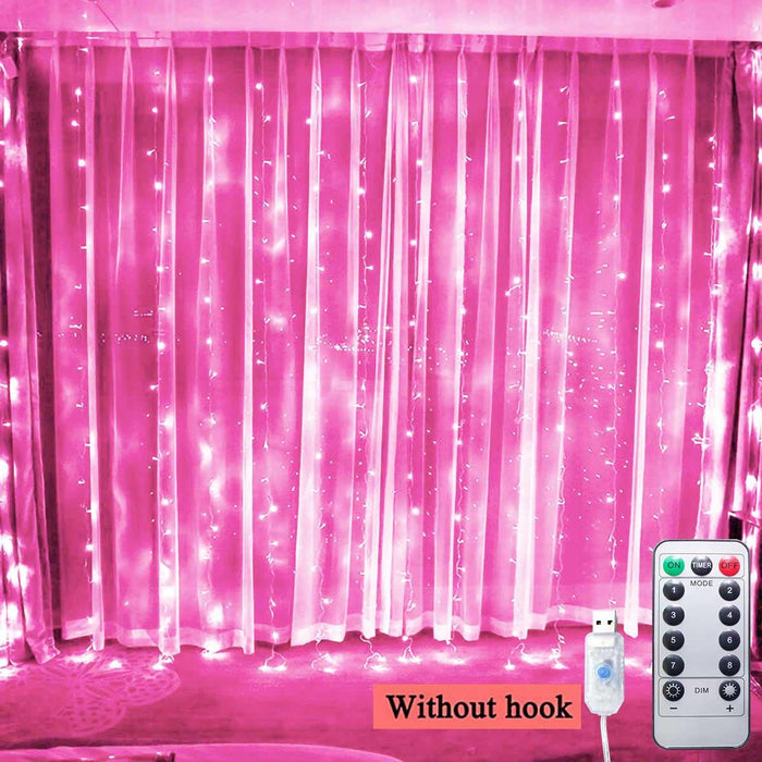 Illuminate Your Space with 3m LED Fairy Light Curtain Garland - Vibrant and Cozy Ambiance
