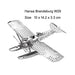 3D Fighter Aircraft Metal Puzzle Model Kit for Ages 14+ - Educational DIY Toy